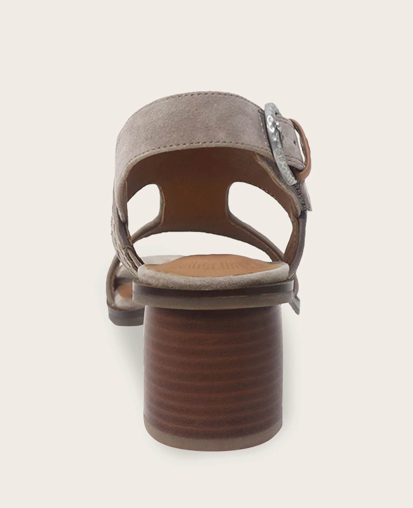 GENTLE SOULS - Manda Woven Leather Heel Sandal - Image 4