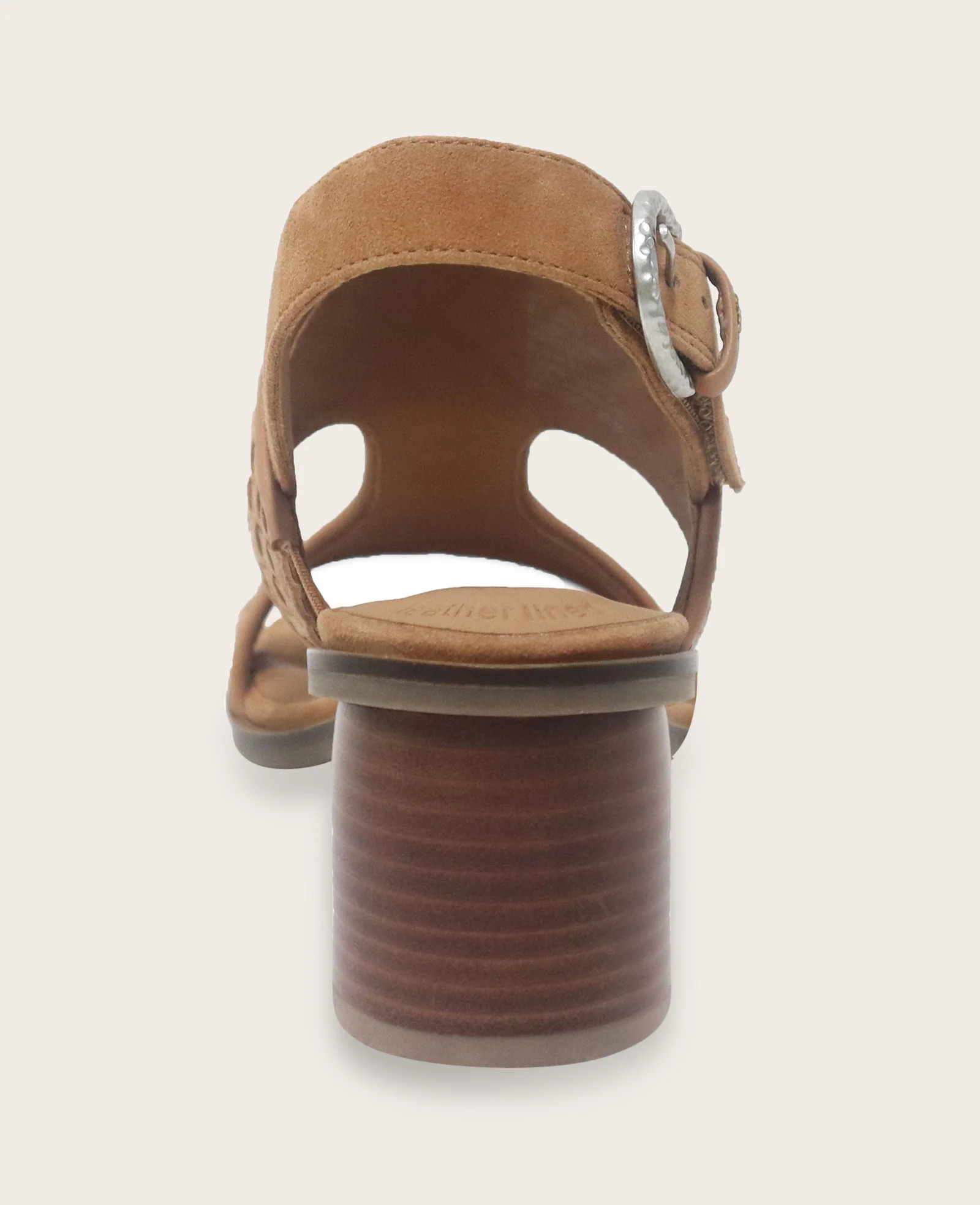 GENTLE SOULS - Manda Woven Leather Heel Sandal - Image 4