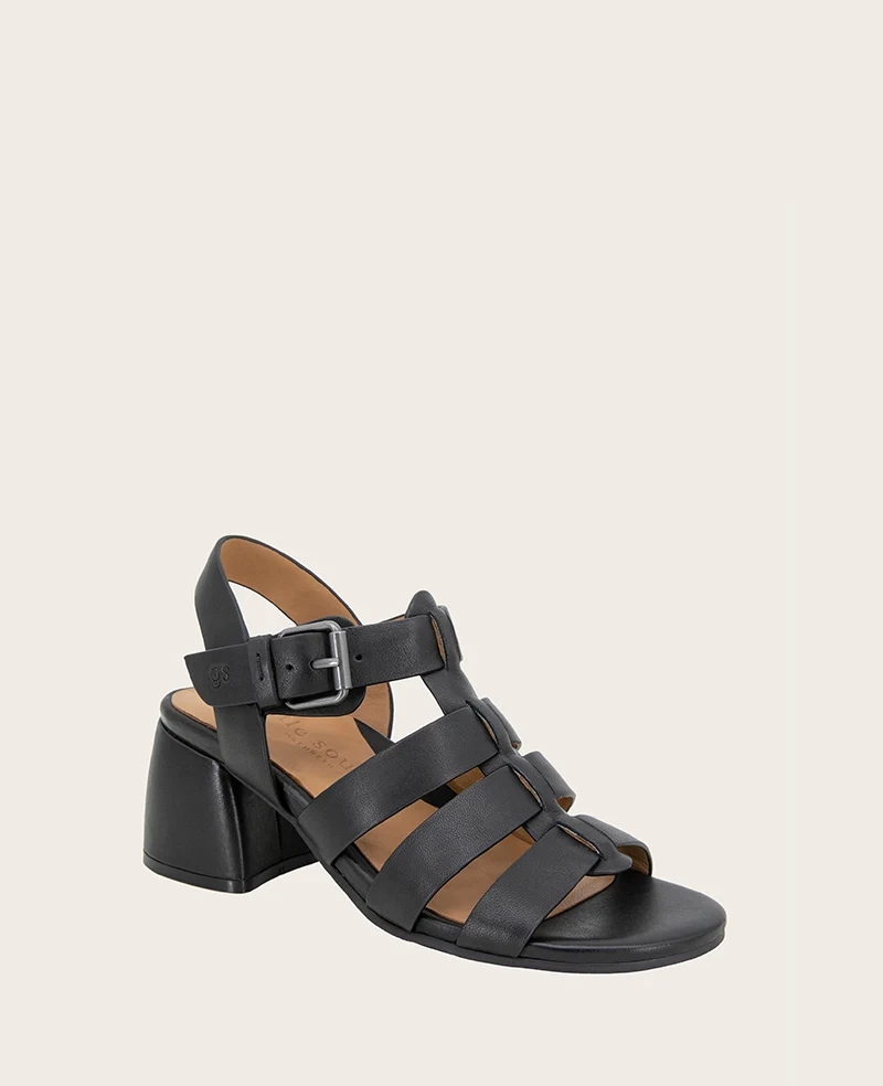 GENTLE SOULS - Margarite Leather Heel Sandal - Image 3