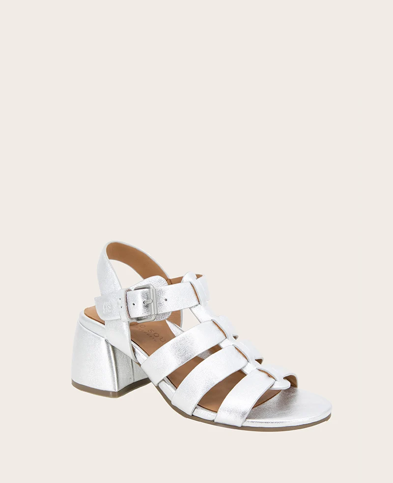 GENTLE SOULS - Margarite Leather Heel Sandal - Image 5