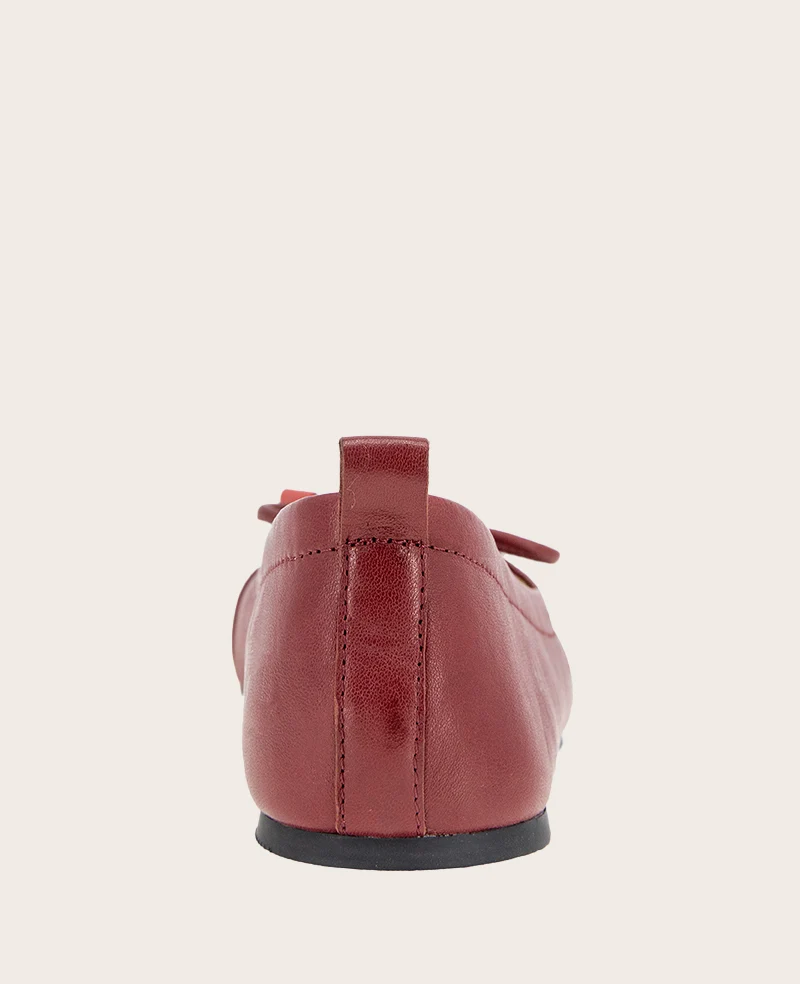 GENTLE SOULS -  Marilyn Leather Pleated Ballet Flat - Image 3