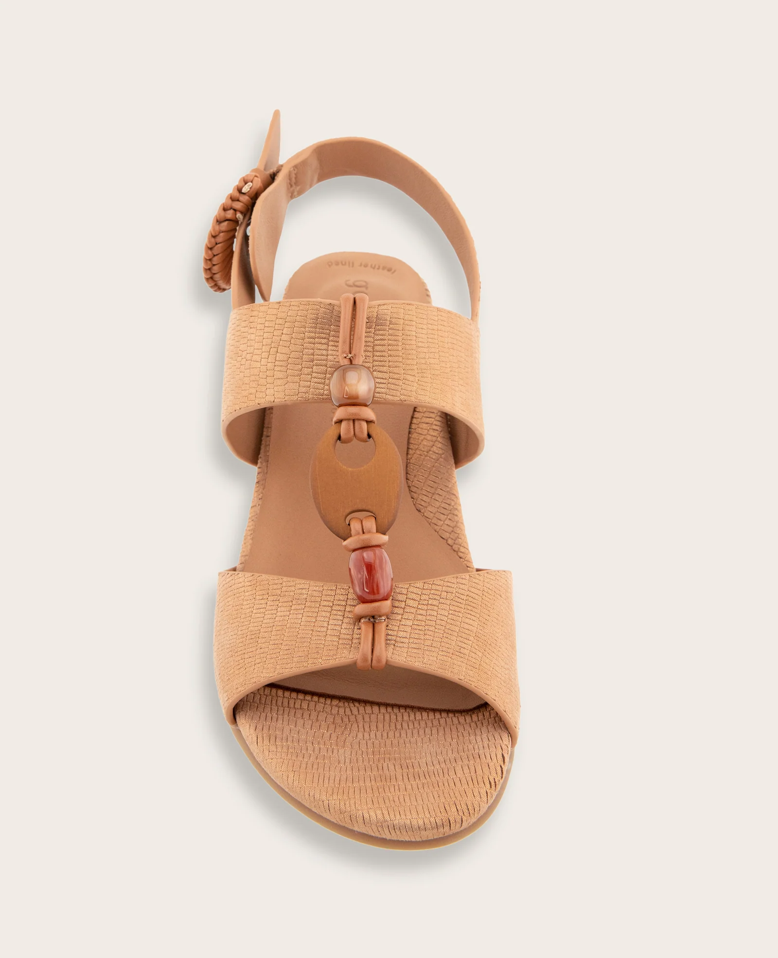 GENTLE SOULS - Miracle Embossed Stone Embellished Heeled Sandal - Image 3