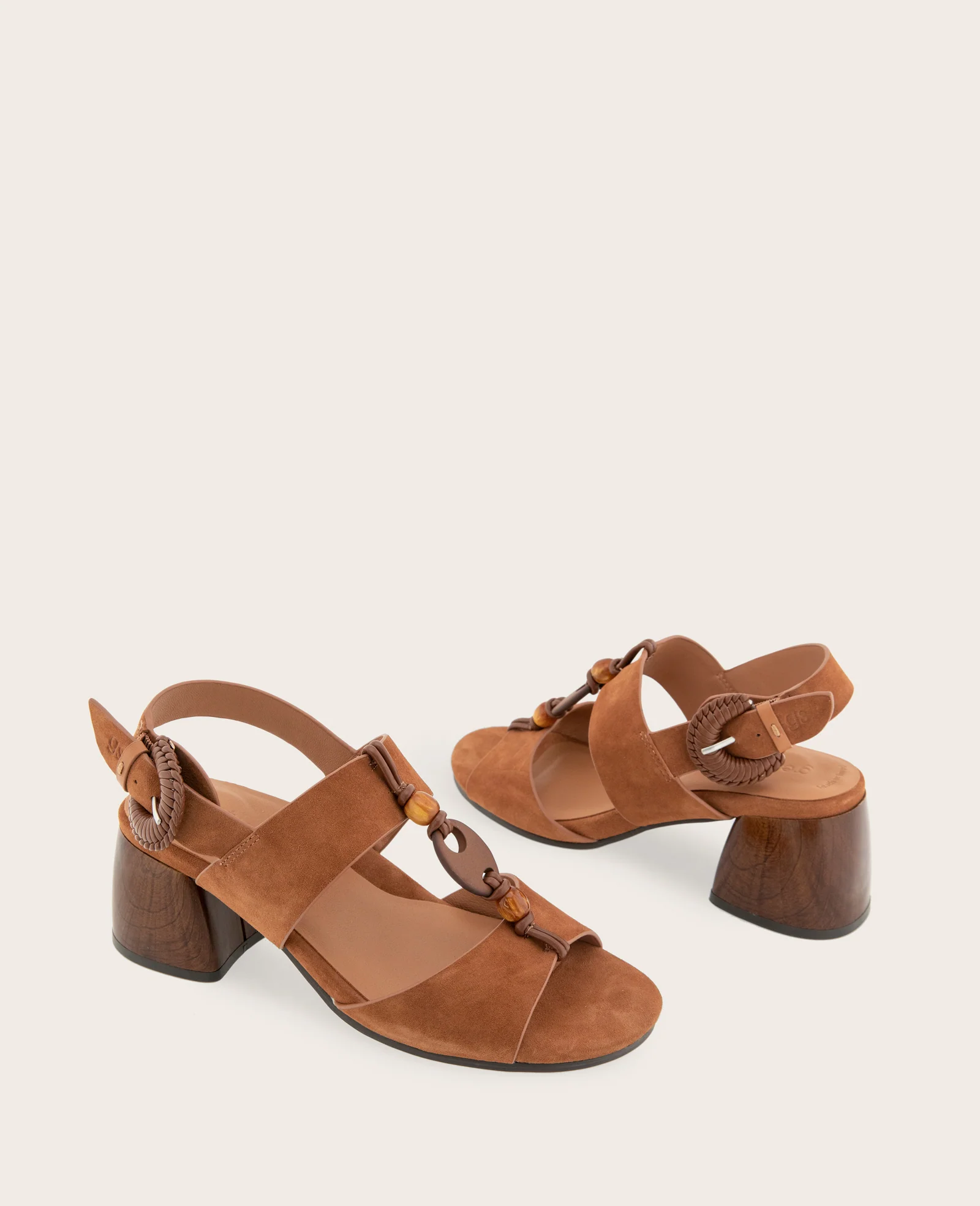 GENTLE SOULS - Miracle Suede Stone Embellished Heeled Sandal - Image 2