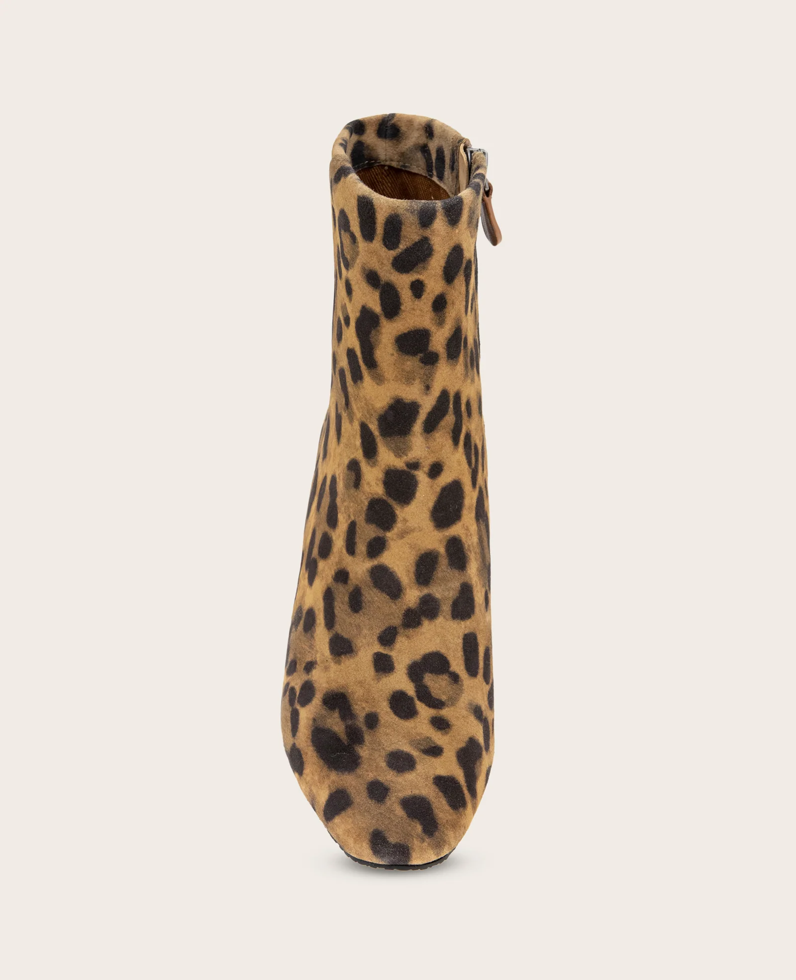 GENTLE SOULS - Nash Leopard Suede Side Zip Wedge Bootie - Image 4