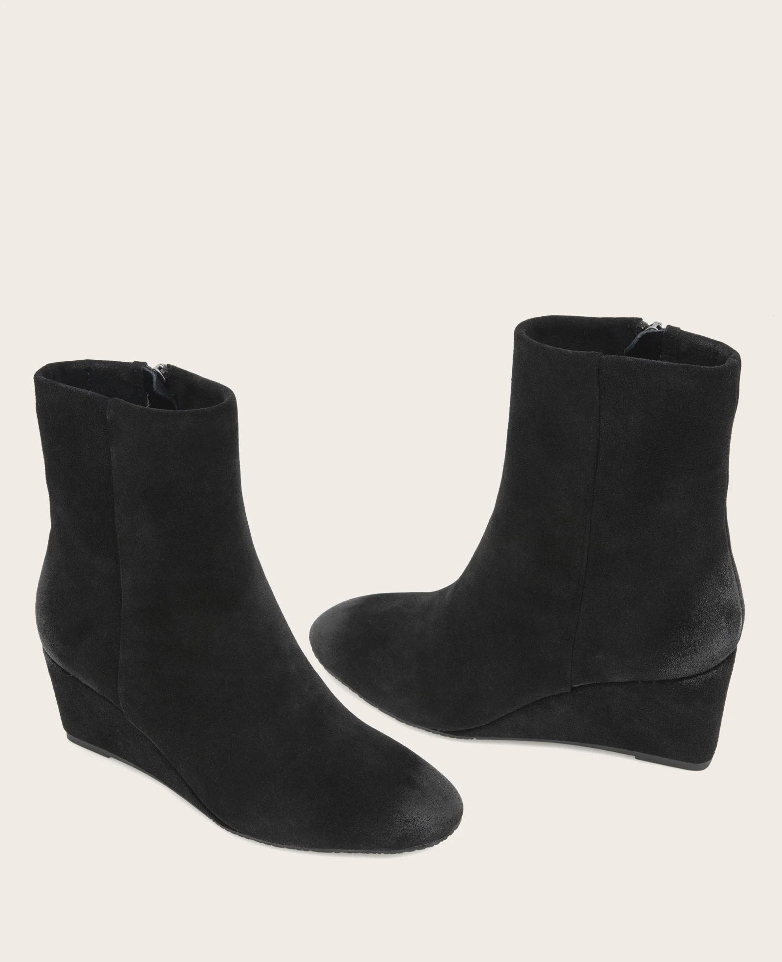 GENTLE SOULS - Nash Suede Side Zip Wedge Bootie - Image 2