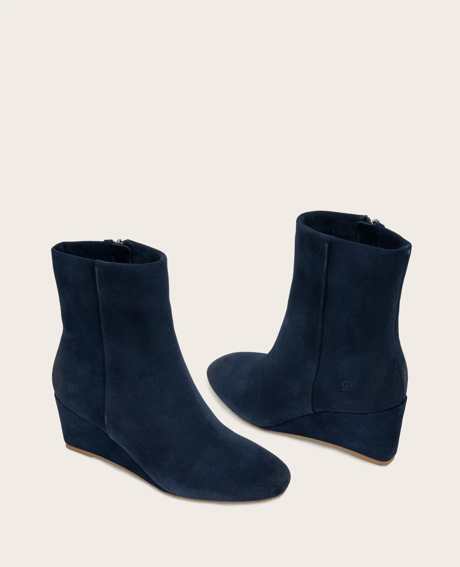 GENTLE SOULS - Nash Suede Side Zip Wedge Bootie - Image 2