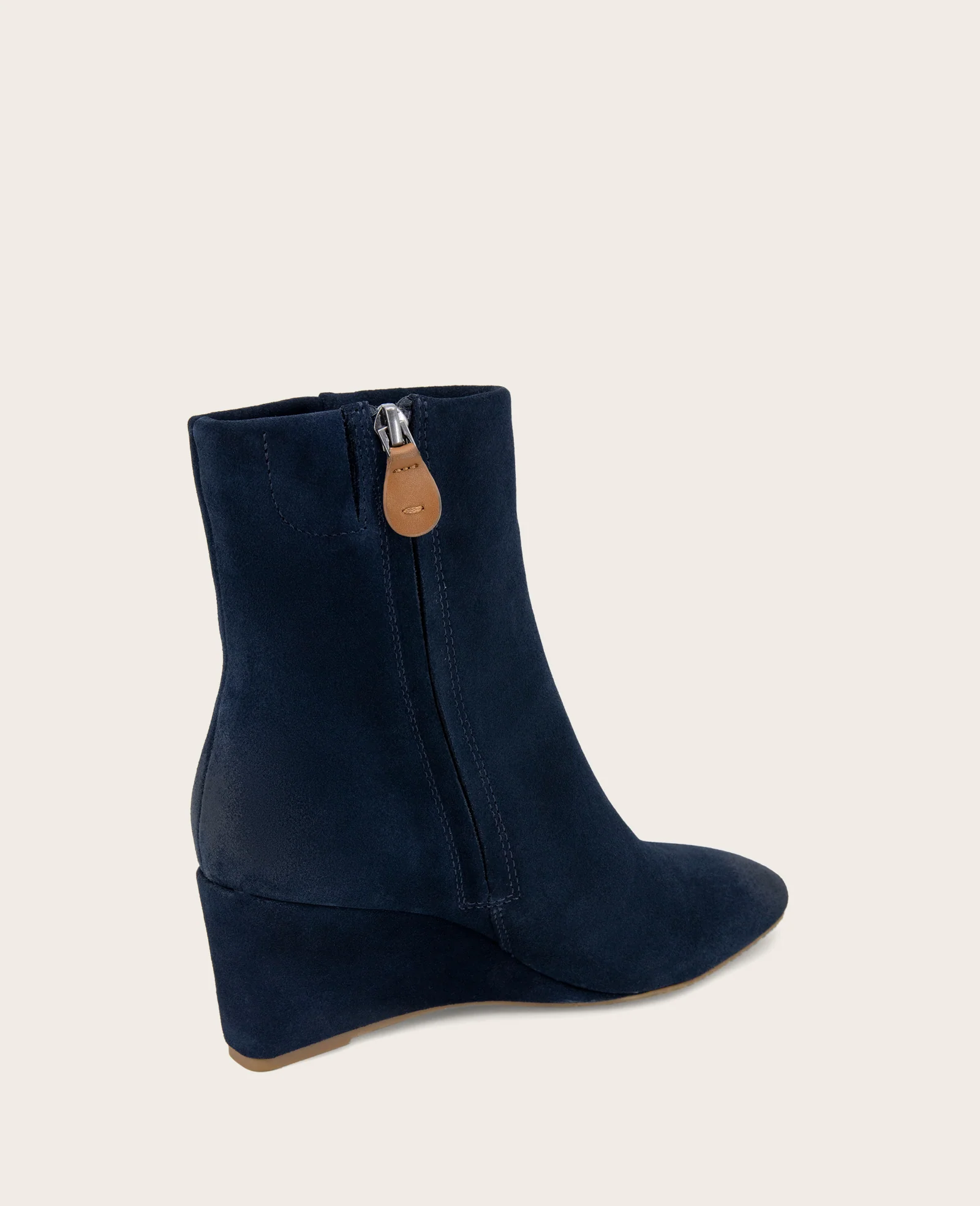 GENTLE SOULS - Nash Suede Side Zip Wedge Bootie - Image 3