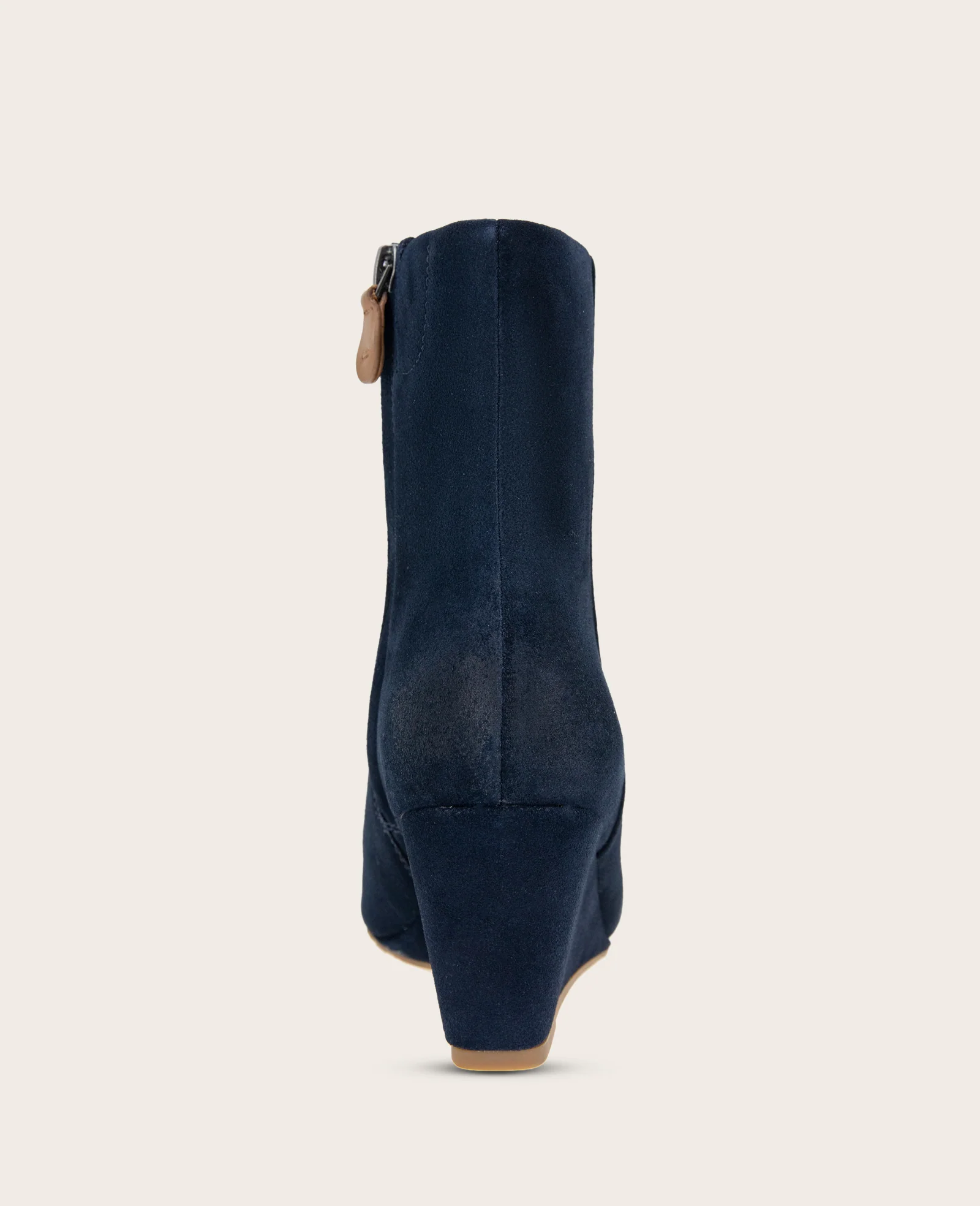 GENTLE SOULS - Nash Suede Side Zip Wedge Bootie - Image 5