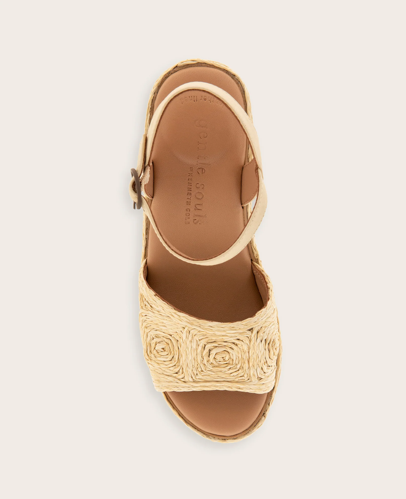 GENTLE SOULS - Nevio Raffia Platform Wedge - Image 3