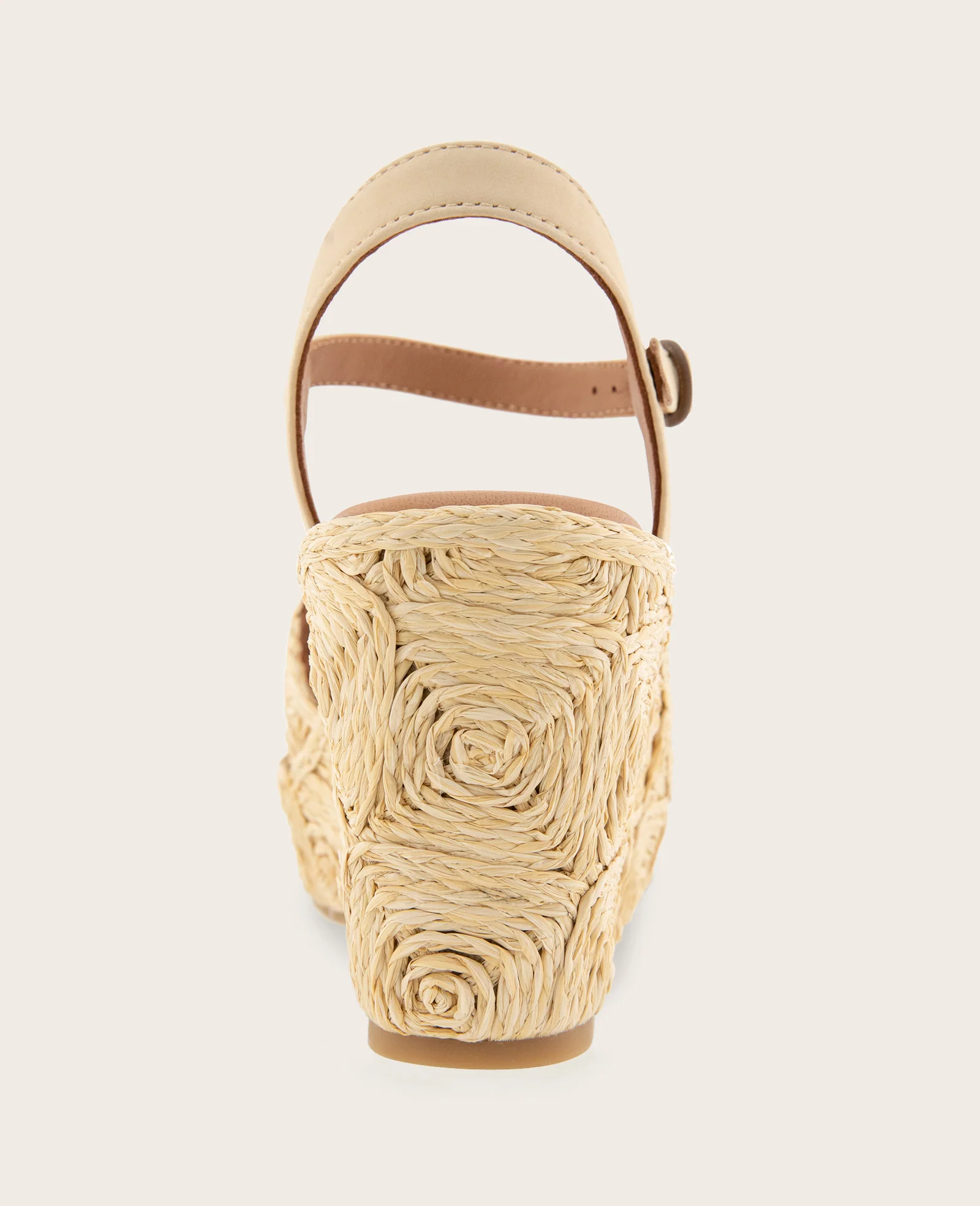 GENTLE SOULS - Nevio Raffia Platform Wedge - Image 4