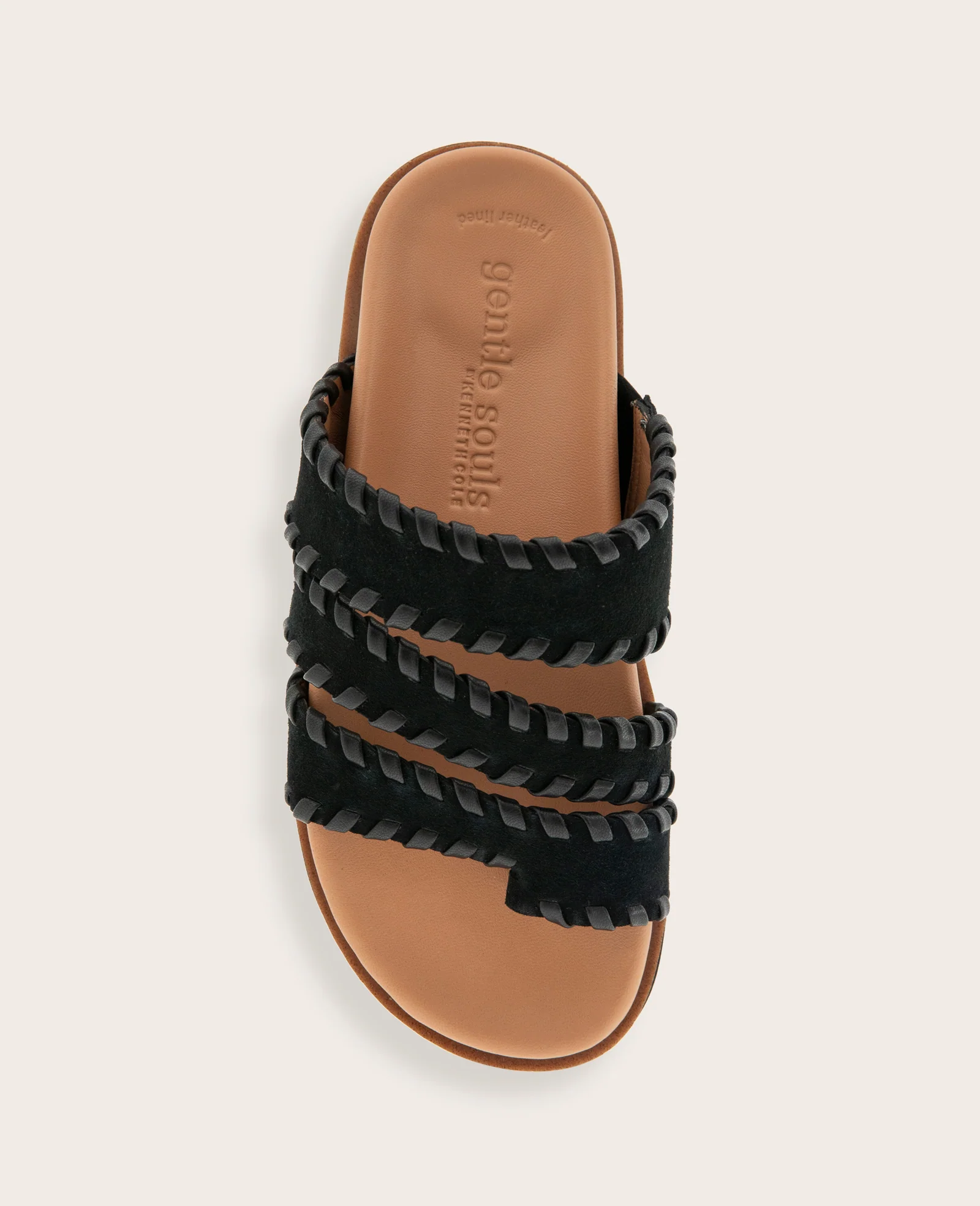 GENTLE SOULS - Niles Suede Whip Stitch band Sandal - Image 3