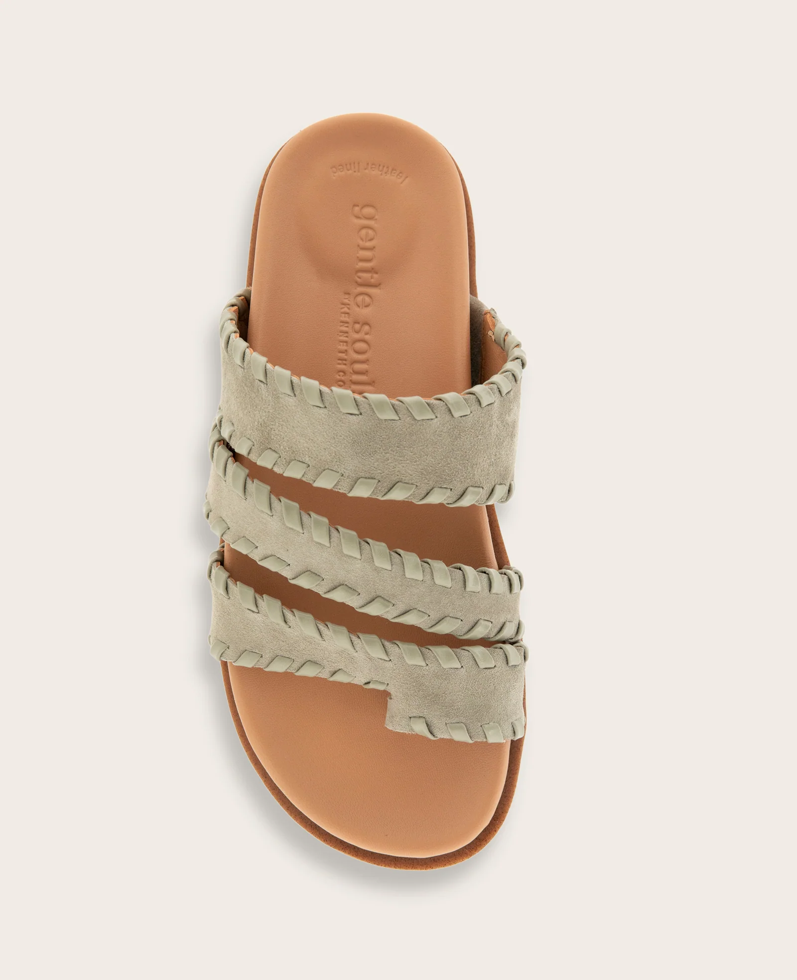 GENTLE SOULS - Niles Suede Whip Stitch band Sandal - Image 3