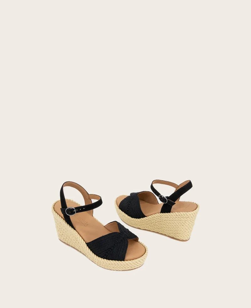GENTLE SOULS - Nola Fabric Espadrille Wedge - Image 2