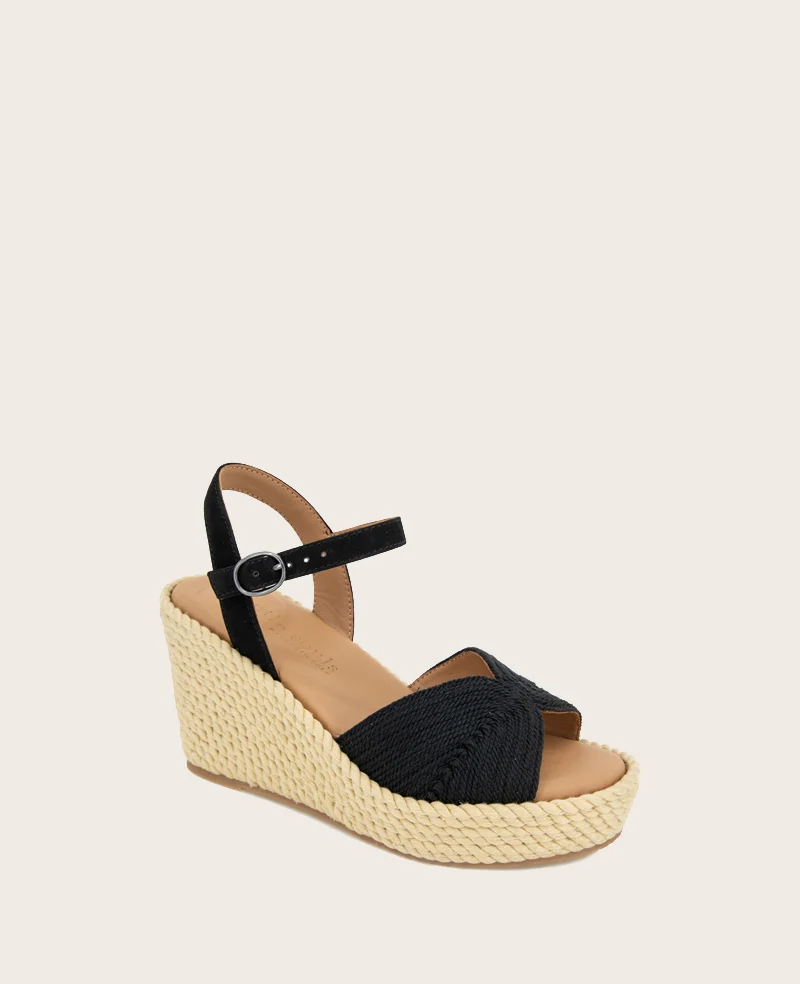 GENTLE SOULS - Nola Fabric Espadrille Wedge - Image 3