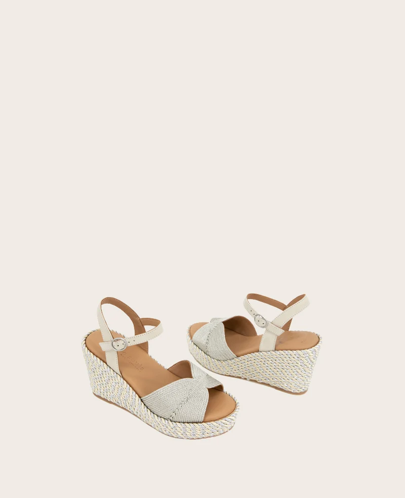 GENTLE SOULS - Nola Fabric Espadrille Wedge - Image 2
