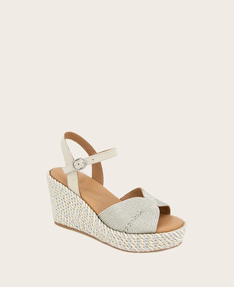 GENTLE SOULS - Nola Fabric Espadrille Wedge - Image 3