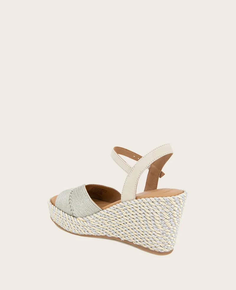 GENTLE SOULS - Nola Fabric Espadrille Wedge - Image 4