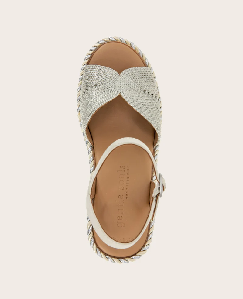 GENTLE SOULS - Nola Fabric Espadrille Wedge - Image 5