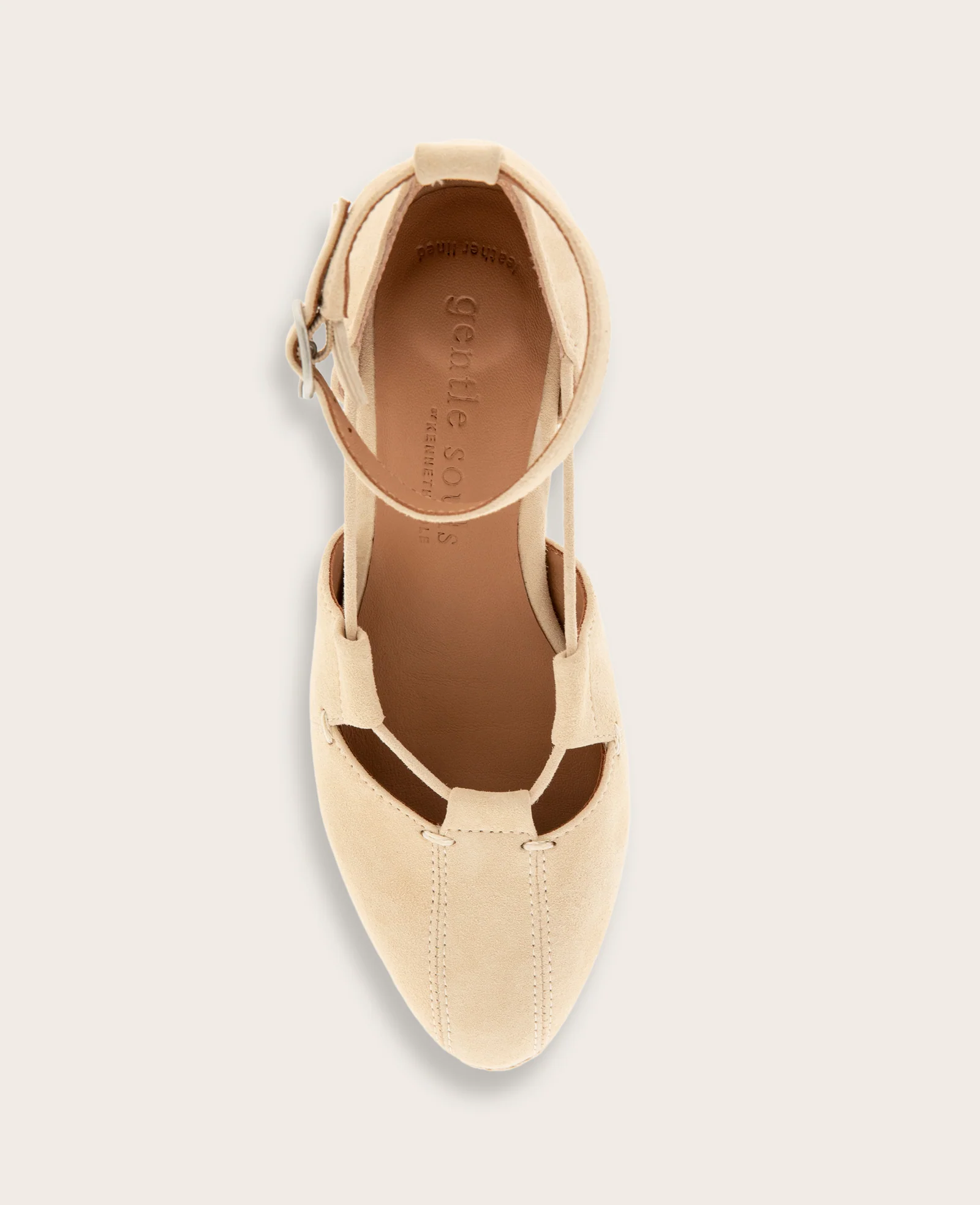 GENTLE SOULS - Ori Suede Closed Toe Espadrille Wedge - Image 3