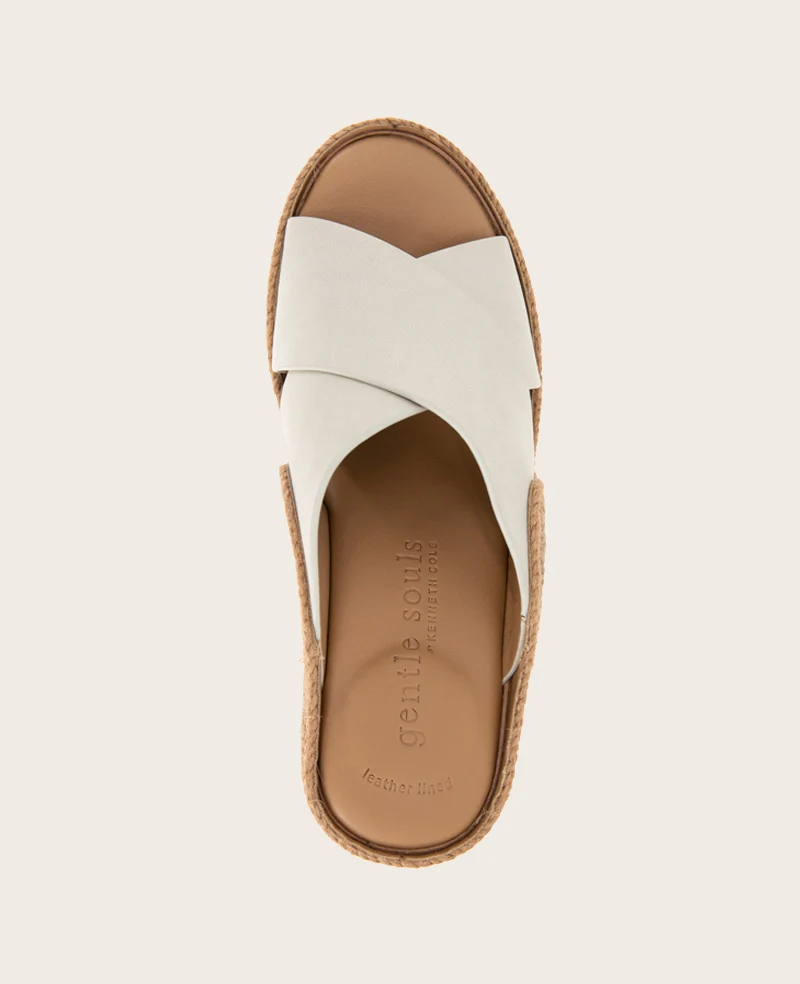 GENTLE SOULS - Porto Nubuck X Band Espadrille Wedge - Image 5