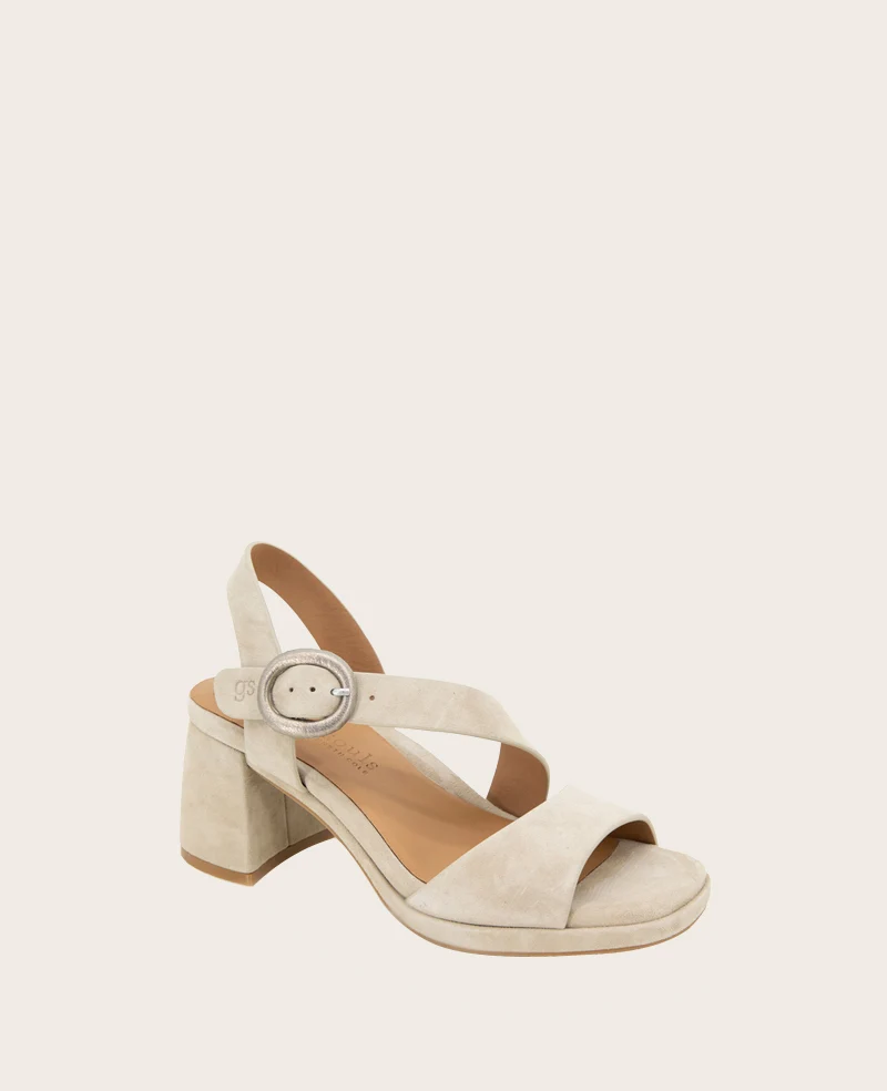 GENTLE SOULS - Roma Suede Heel Sandal - Image 3