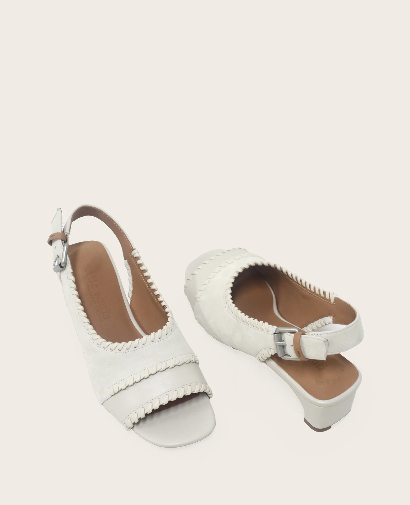 GENTLE SOULS - Samarra Suede Braided Detail Slingback Heel - Image 2