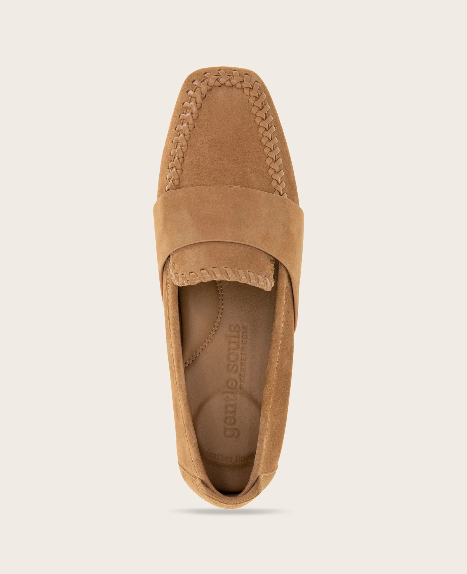GENTLE SOULS - Sandra Suede Braid Detail Loafer - Image 3