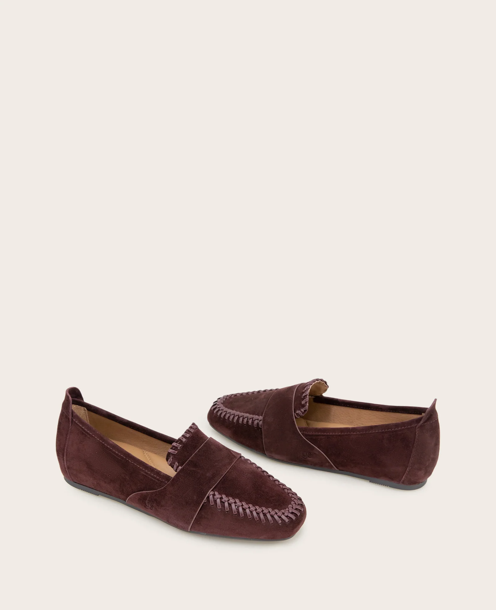 GENTLE SOULS - Sandra Suede Braid Detail Loafer - Image 2