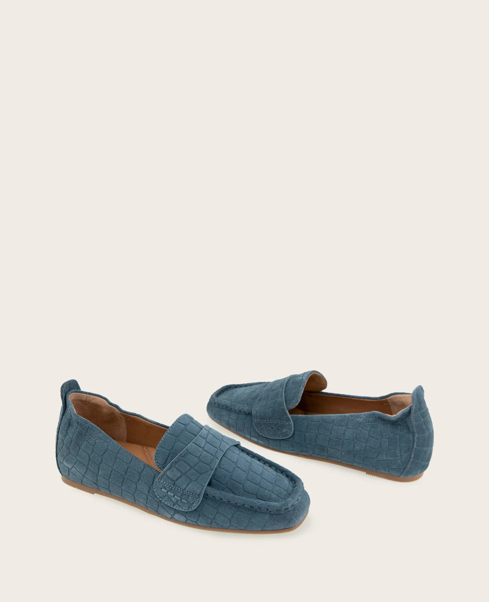 GENTLE SOULS - Sophie Suede Embossed Loafer - Image 2