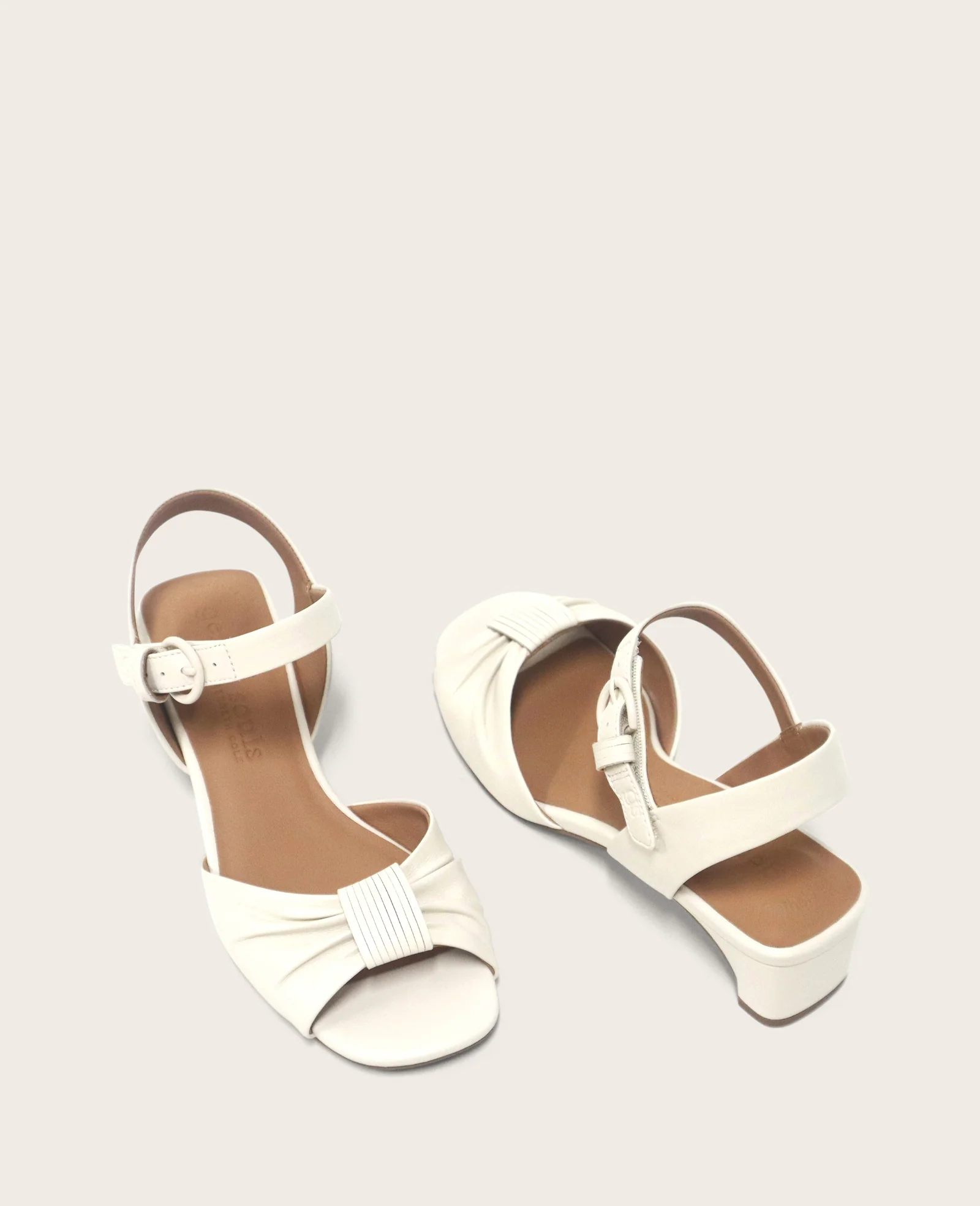 GENTLE SOULS - Sorae Leather Open Toe Heeled Sandal - Image 2