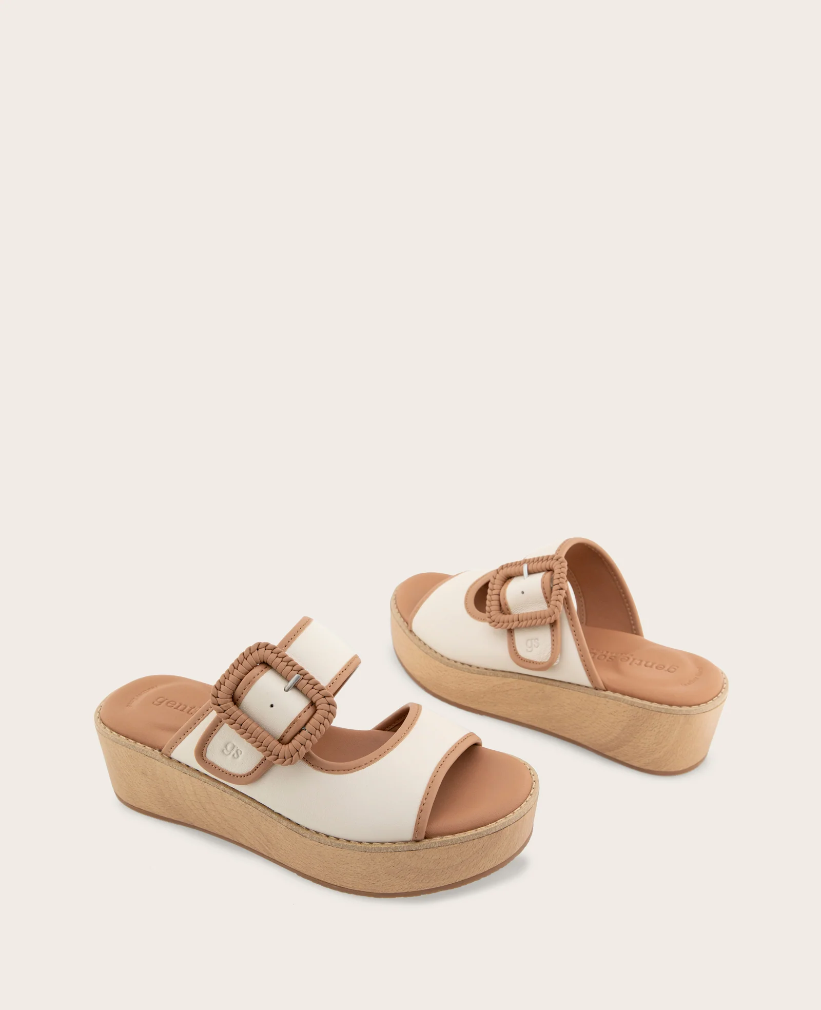GENTLE SOULS - Vadylin Leather Buckle Platform Sandal - Image 2