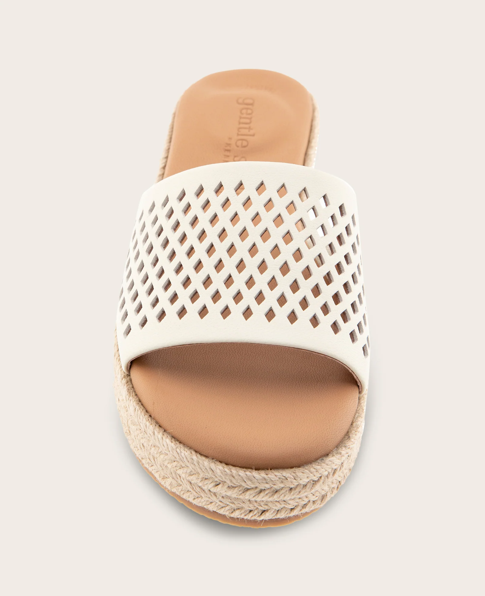 GENTLE SOULS - Vandy Perforated Leather Espadrille Wedge Sandal - Image 3