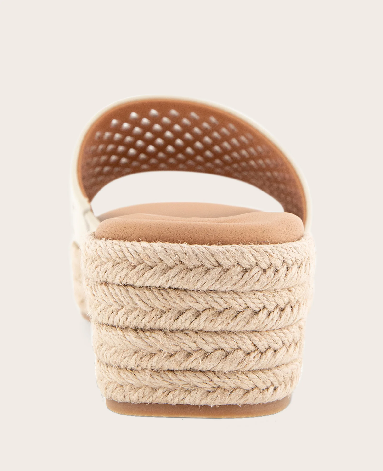 GENTLE SOULS - Vandy Perforated Leather Espadrille Wedge Sandal - Image 4