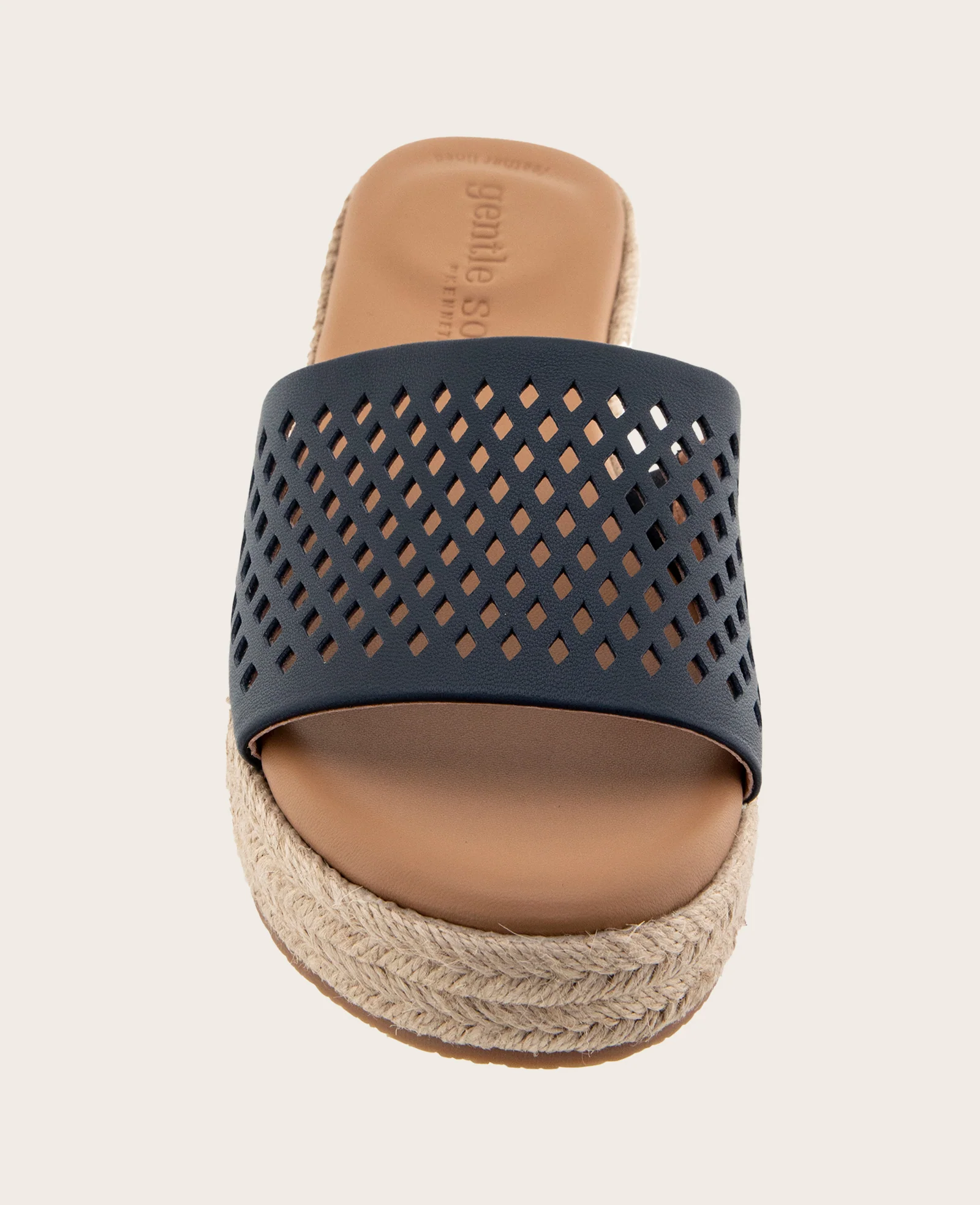 GENTLE SOULS - Vandy Perforated Leather Espadrille Wedge Sandal - Image 3