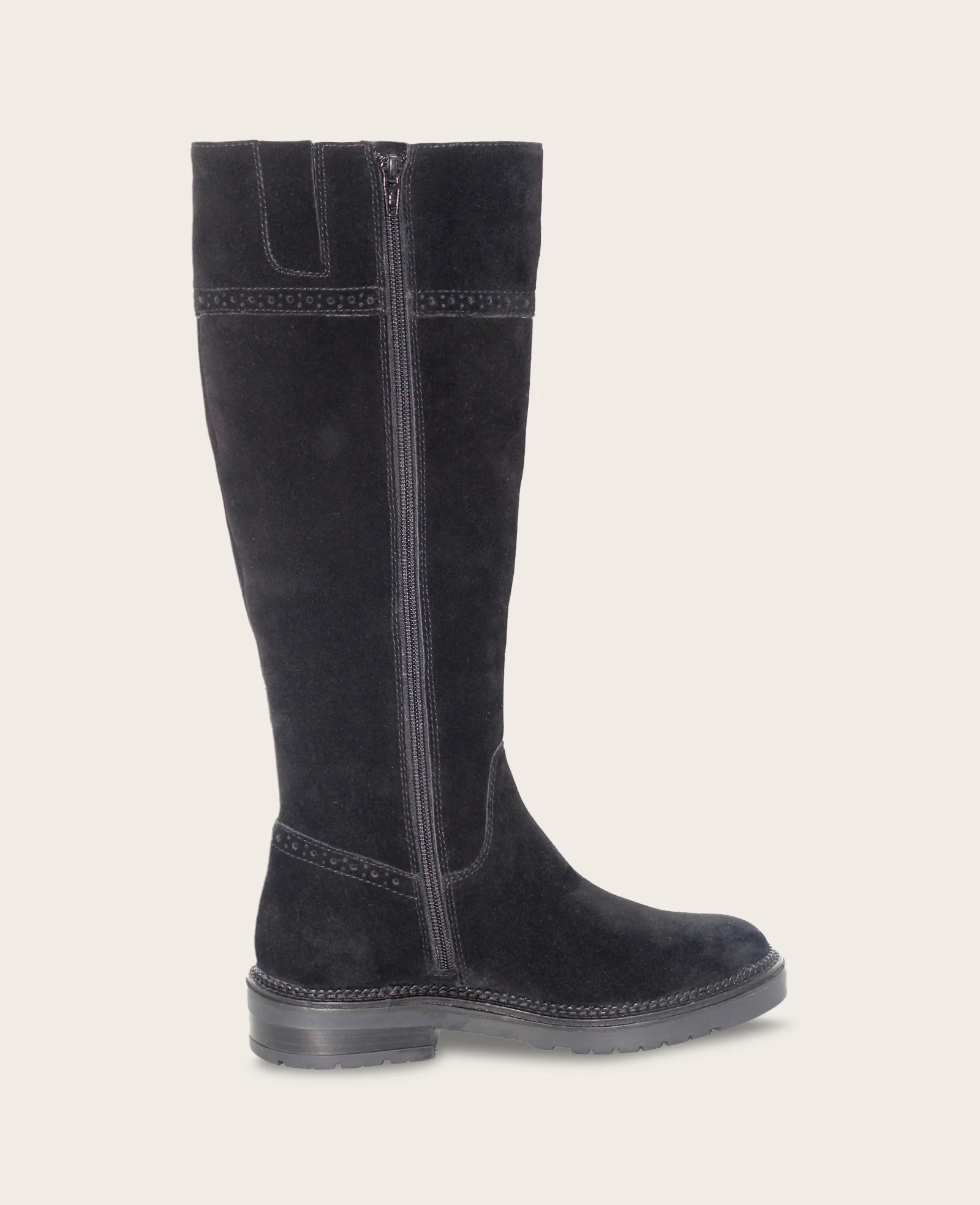 GENTLE SOULS - Wheron Suede Tassel Pull Side Zip Lug Boot - Image 2