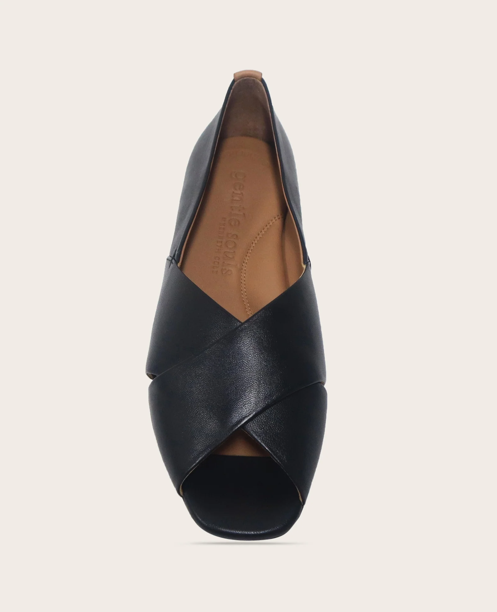 GENTLE SOULS - Whoebe Leather Criss-Cross Open Toe Flat - Image 3