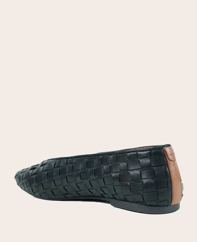 GENTLE SOULS - Willow Woven Leather Flat - Image 4