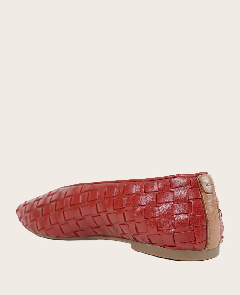 GENTLE SOULS - Willow Woven Leather Flat - Image 4