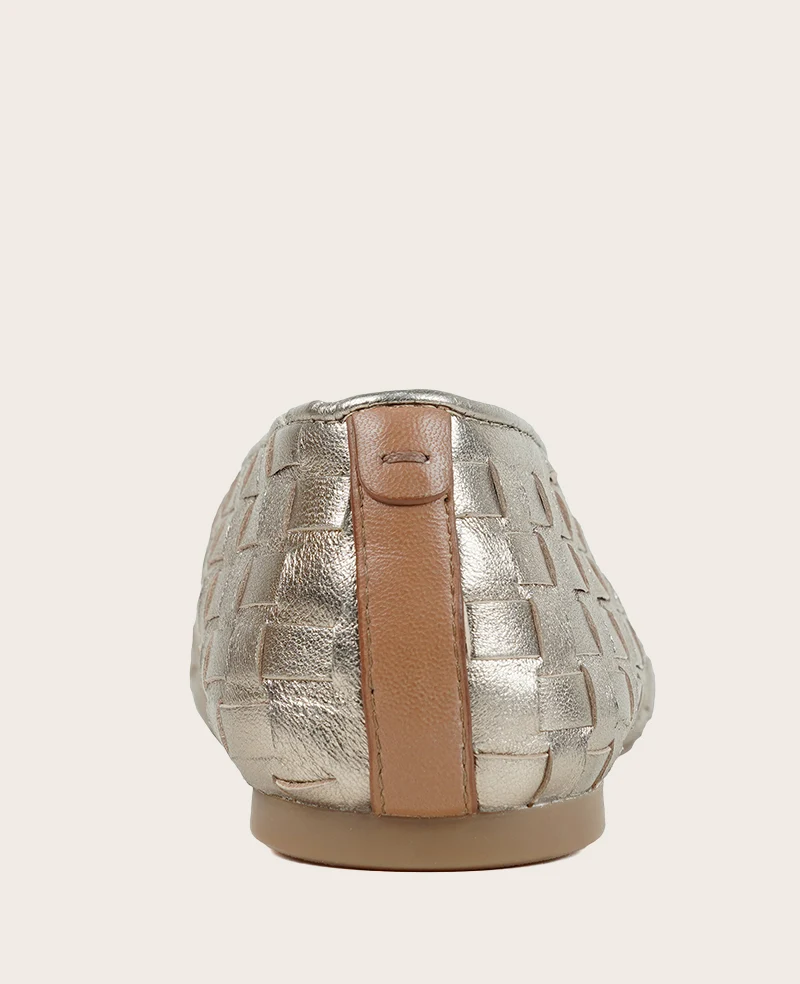 GENTLE SOULS - Willow Woven Leather Flat - Image 3