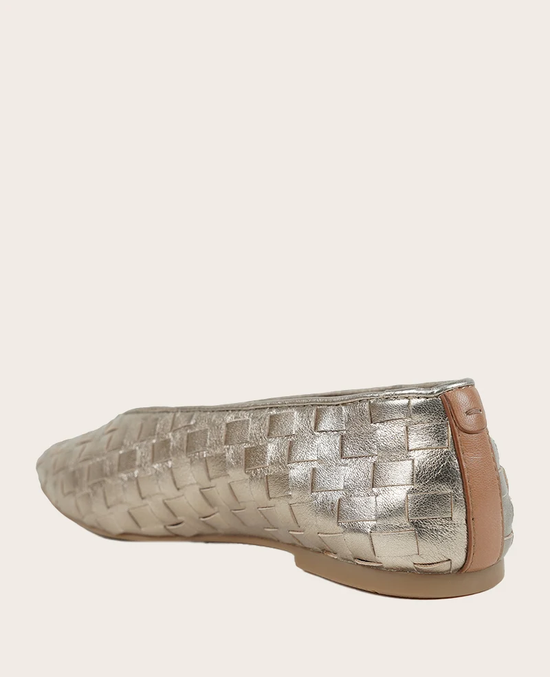 GENTLE SOULS - Willow Woven Leather Flat - Image 4