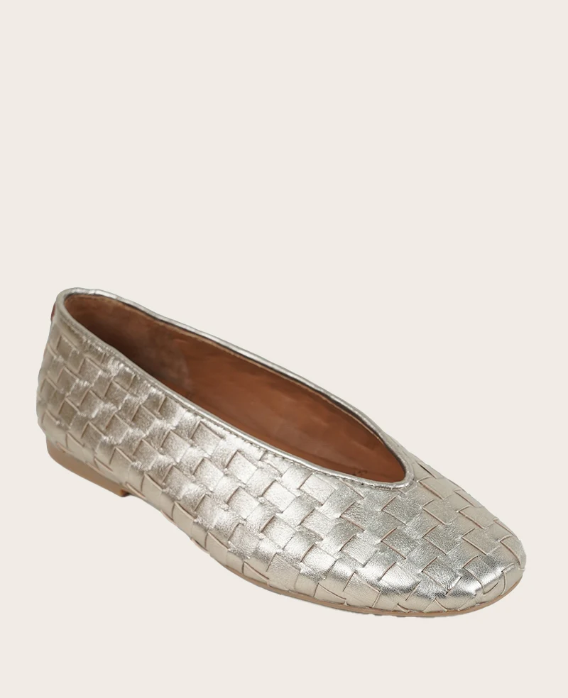 GENTLE SOULS - Willow Woven Leather Flat - Image 5