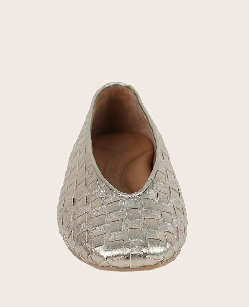 GENTLE SOULS - Willow Woven Leather Flat - Image 6