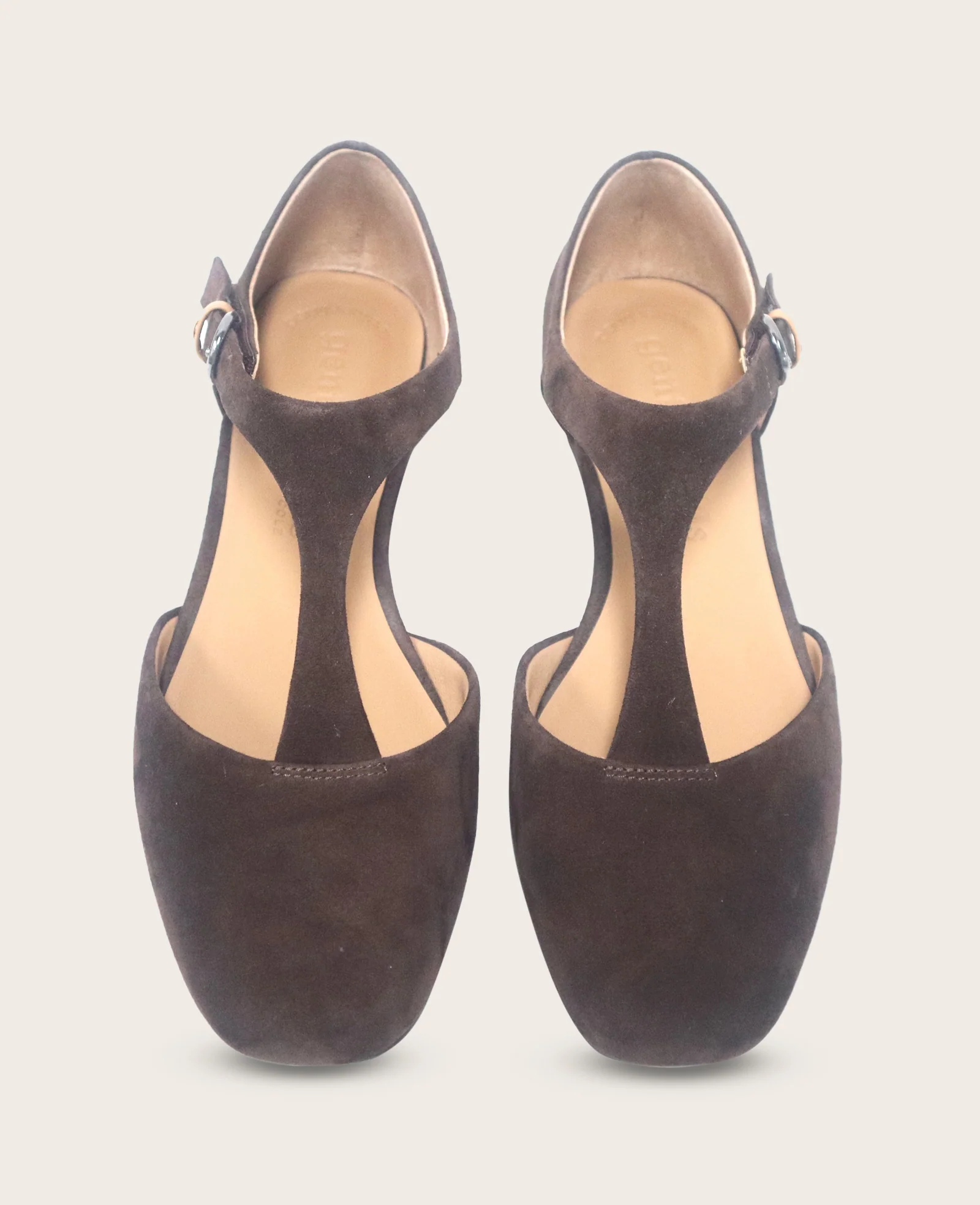 GENTLE SOULS - Wyatt Suede T-Strap Flat - Image 2