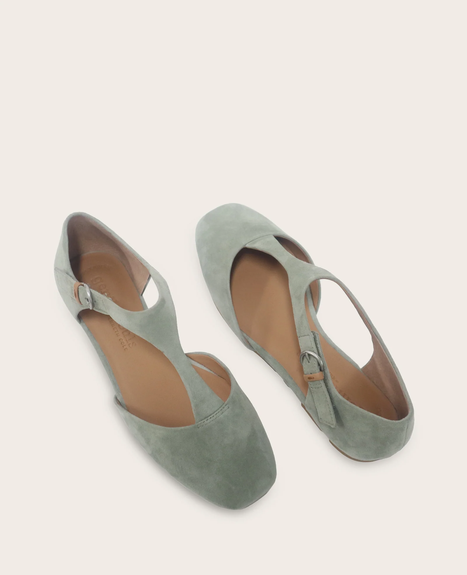 GENTLE SOULS - Wyatt Suede T-Strap Flat - Image 2