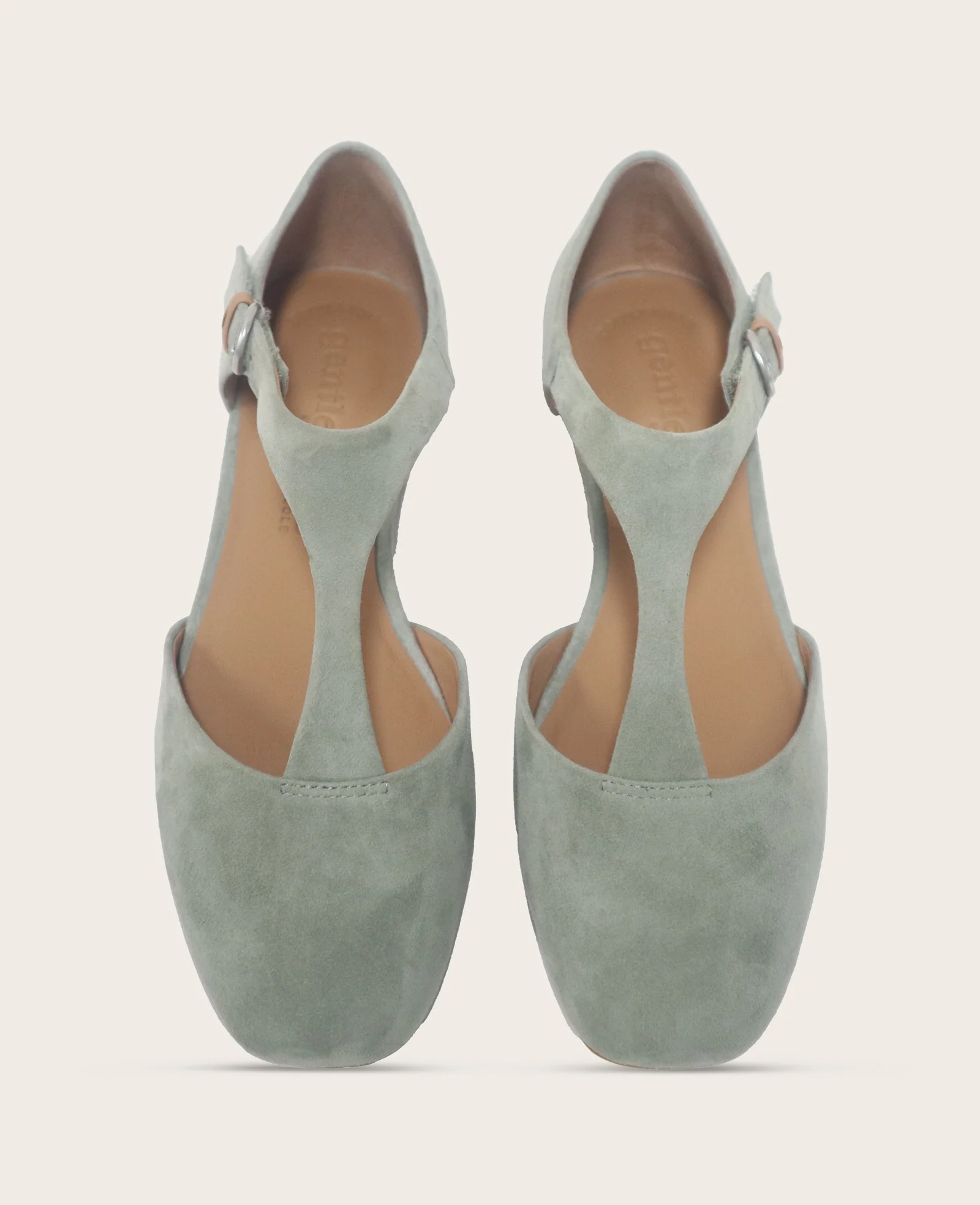 GENTLE SOULS - Wyatt Suede T-Strap Flat - Image 3