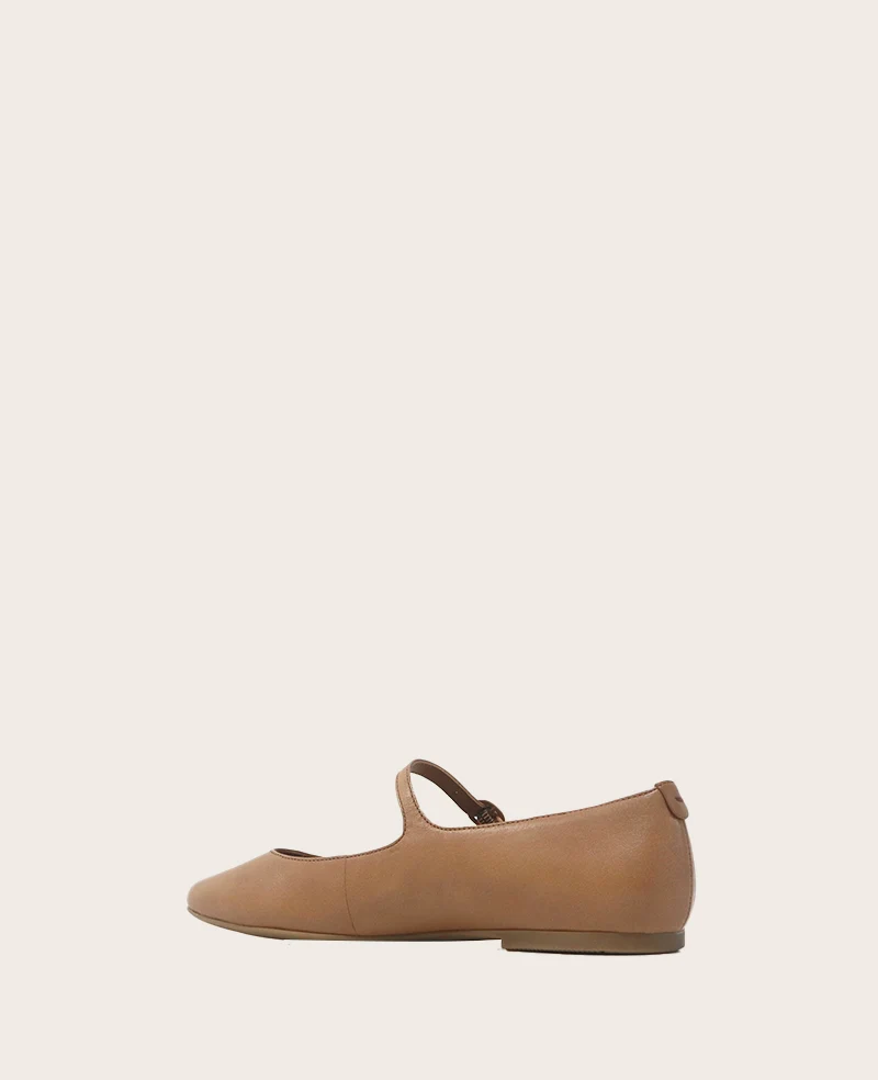 GENTLE SOULS - Wynona Leather Mary Jane Ballet Flat - Image 4