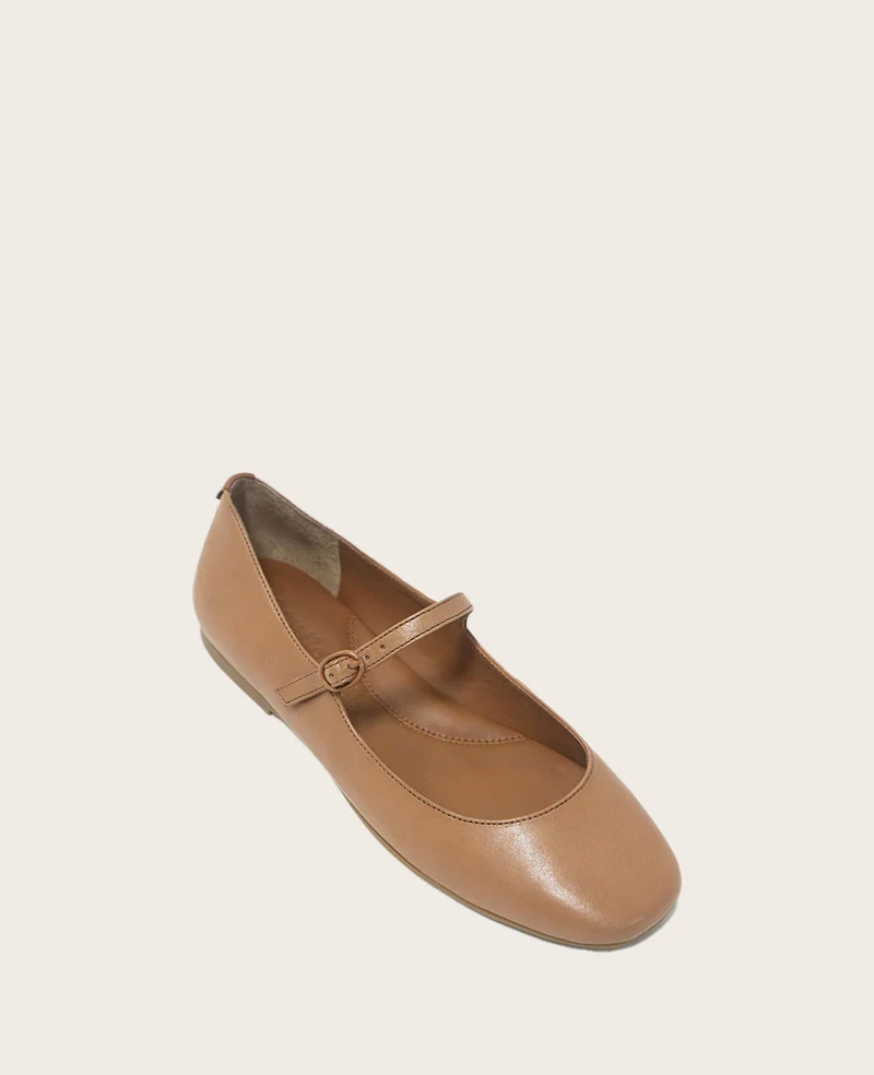 GENTLE SOULS - Wynona Leather Mary Jane Ballet Flat - Image 7