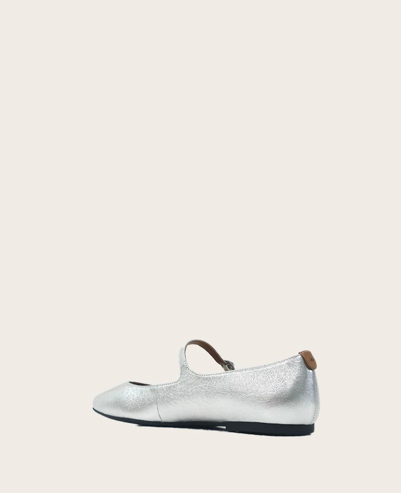 GENTLE SOULS - Wynona Metallic Mary Jane Ballet Flat - Image 4