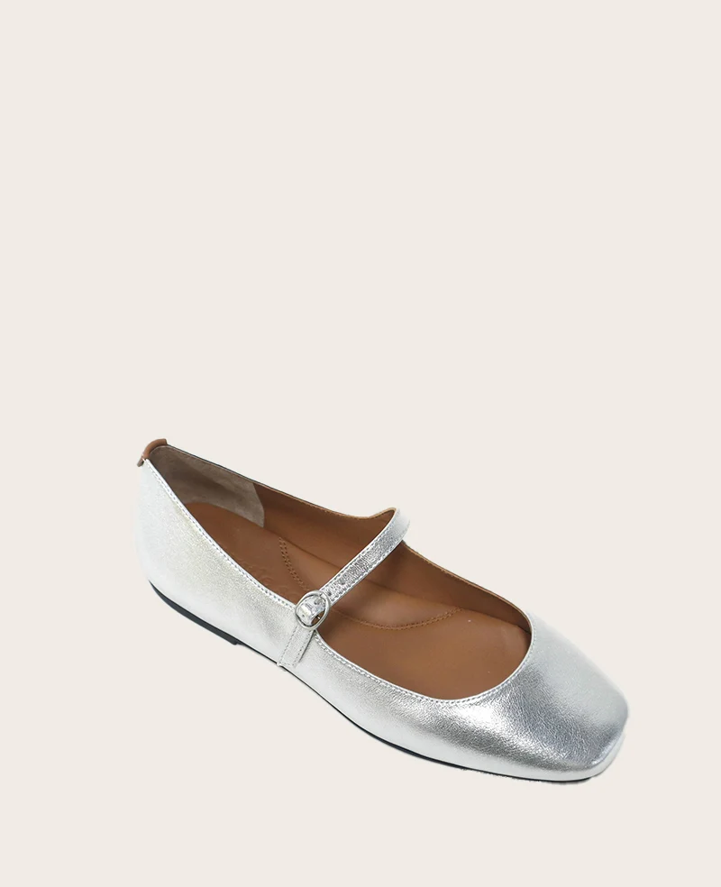 GENTLE SOULS - Wynona Metallic Mary Jane Ballet Flat - Image 7