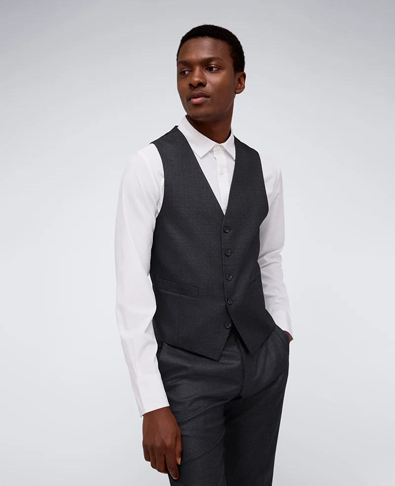 Kenneth Cole Reaction Ready Flex Slim-Fit Suit Separate Vest - Image 4
